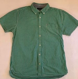 👽Tommy Hilfiger XL Green Plaid Button Down
